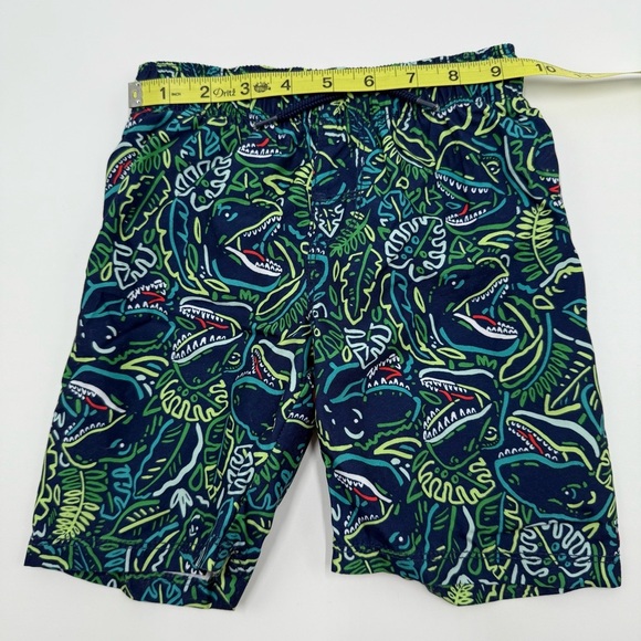 Old Navy Rashguard Swim Top Trunks Toddler Boys Swim Set Dinosaur 4T Blue White - Picture 13 of 16